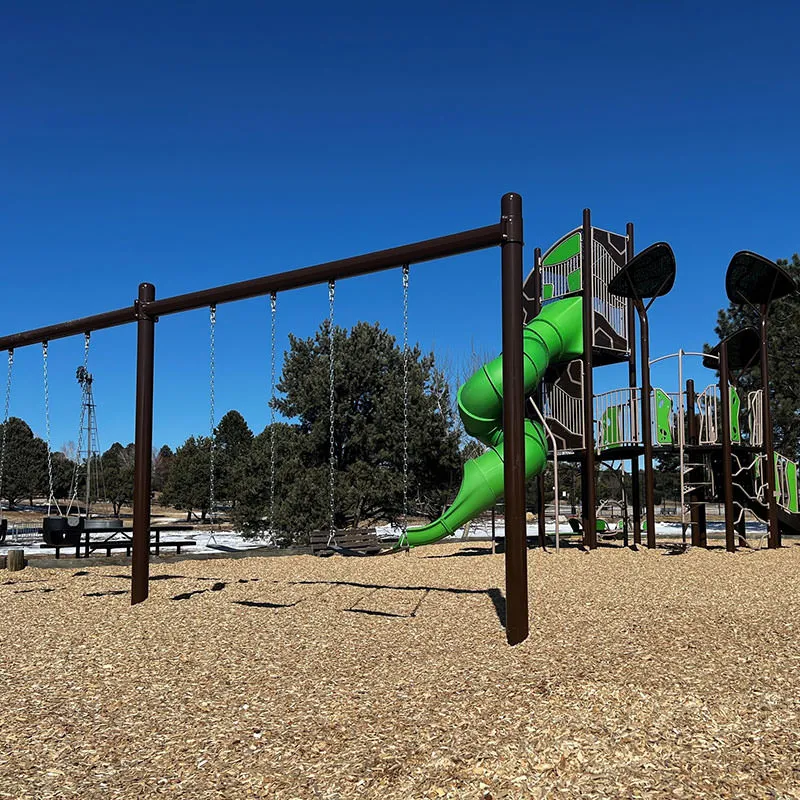Baby swings and kids swings at Chenango Park